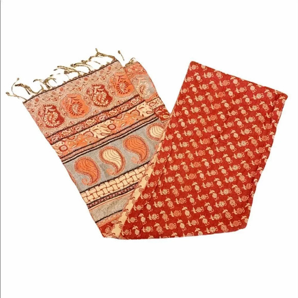 Rising Tide Rayon Rectangle Scarf‎ Fall Colors Wrap - Picture 1 of 8